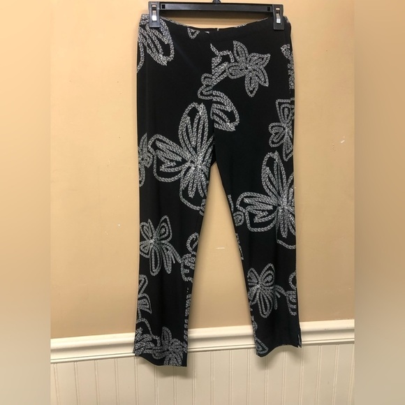 Clara Sun Woo Black White Pull On Pants Size S - Picture 1 of 5